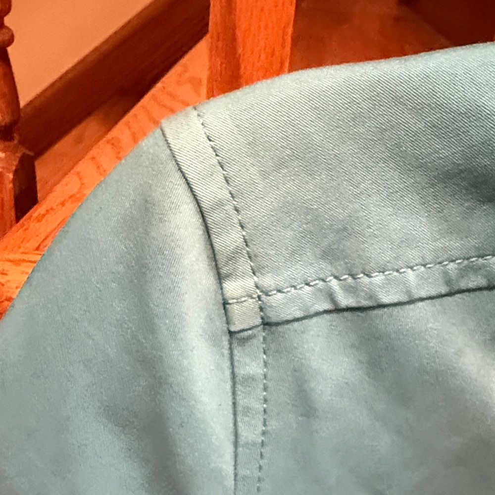 Burberry Bright Aqua Blue Hooded Toggle Coat - Picture 13 of 13